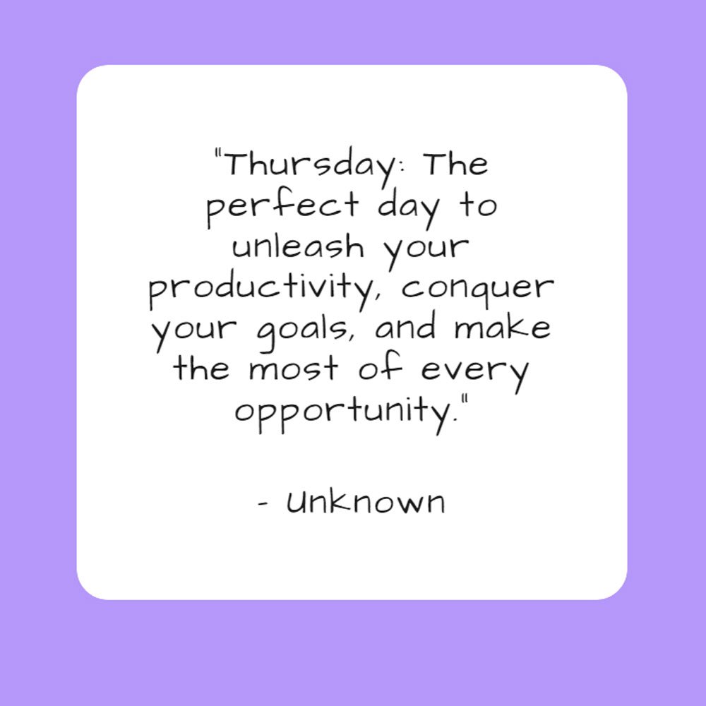 Thursday team motivation: Power through to the weekend strong?